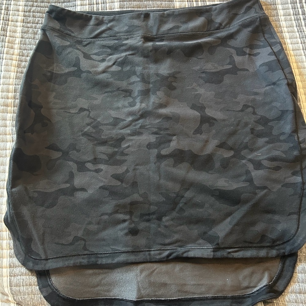 lululemon athletica Black Camouflage Skirt
